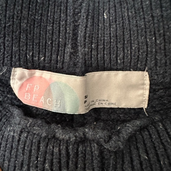 Free People Hailee Sweater Set Navy Heather size S - Picture 5 of 7